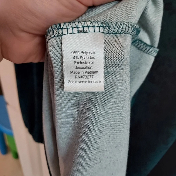 Nine West Puff Long Sleeve Dress Black and Green Snake Print in Size XXL - Picture 10 of 10